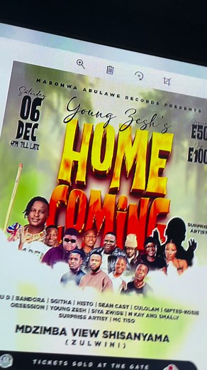 Every stage I’ve touched, every award I’ve won, every step I’ve taken… It all started right here, in the heart of Zulwini. Now I’m coming back, not as the kid who left …but as Young Zesh, your brother, your son, your own. Let’s celebrate growth, music, life & unity. 06 DEC Let’s fill Mdzimba View Shisanyama together. I can’t wait to see your faces. ❤️ E50 General, E100 VIP , tickets will will be sold at the gate #mabonwaabulawerecords #youngzeshhomecoming | Young ZESH Intwanencane