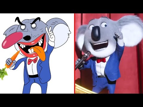 Sing 2 - Buster Moon Looses His Theatre Funny Drawing Meme | Funny Sing 2