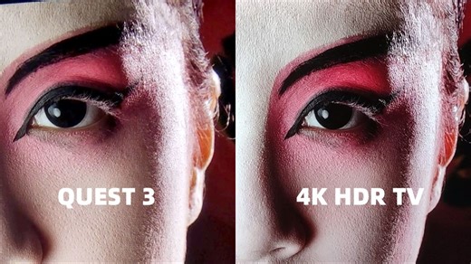 Q3观影有多强？手机录屏quest 3 VS 4K HDR电视！