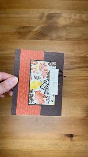 Stampin’ Up! Gathering Moments Many Thanks Card #diy #thankyoucard #papercrafting #patternedpaper