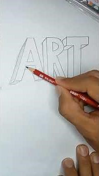 How to draw 3D letters with One point perspective 😱