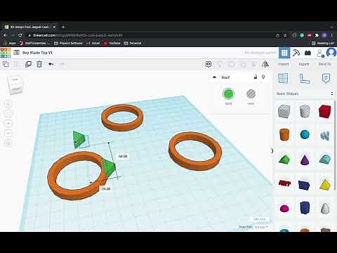 Makerspace: Beyblade Beginner Design 1 - TinkerCAD