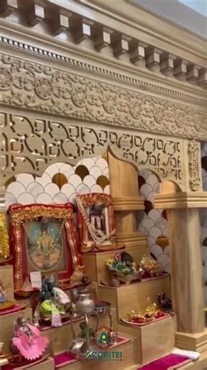 Traditional Meets Modern Mandir Design I Home Pooja Room Interior Tour I Spiritual Space Ideas