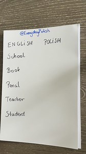 Learn Polish Words! 🇵🇱😀 #LearnPolish | Everyday Polish