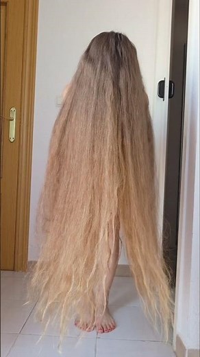 My Hair is So Long It’s About to Touch the Floor 😱