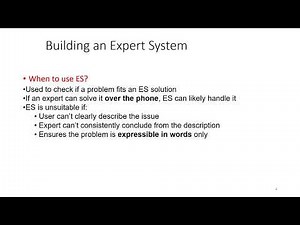 Building an Expert System