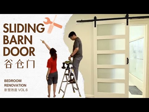 How to Install a Sliding Barn Door | Bedroom Renovation | Vol.6