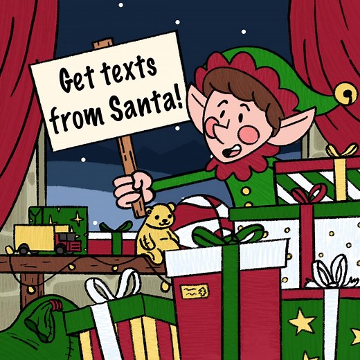 595 reactions · 207 shares | Give your child a magical surprise this Christmas!  Sign up now for a personalized message from Santa! | Texts From Santa | Facebook