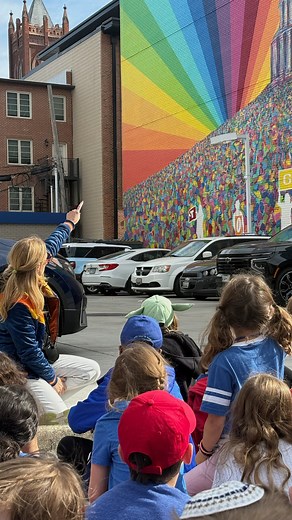 The Together Mural was made into a field trip! And what a privilege it was to listen to these young minds. @lisamariestudio @niaketurah, 2021 🌈 🩵 | Maggie O'Neill