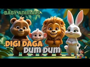 Digi Daga Action Song 🕺💃 | Fun Movement Nursery Rhyme for Kids & Toddlers | Dance Along Song