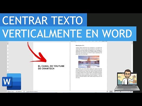 How to CENTER a TEXT VERTICALLY in WORD