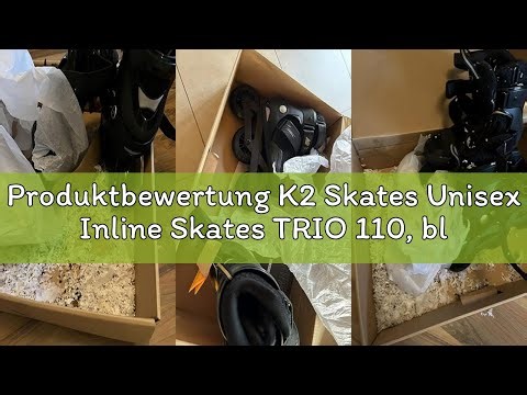 Produktbewertung K2 Skates Unisex Inline Skates TRIO 110, black - gold, 30F0133