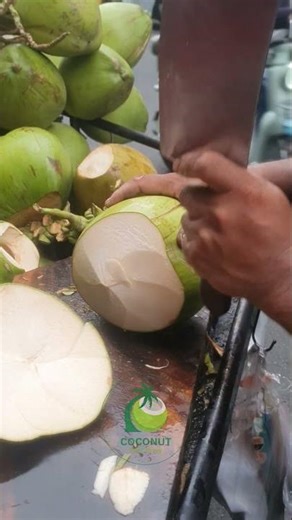 World’s Most Impressive Coconut Cutting Skills!