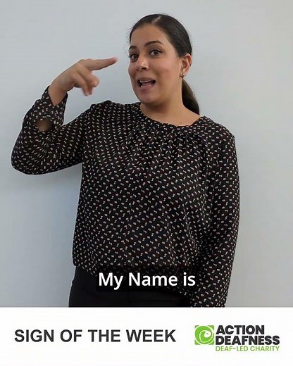 BSL Sign of the Week- How to sign "My Name is" | British Sign Language