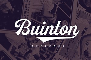 Buinton, a Script Font by Mika Melvas