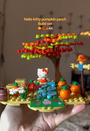 This hello kitty pumpkin patch build set is soo cute!! #fall#hellokitty#fivebelow#pumpkin#buildset@Five Below @Official Sanrio