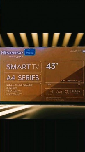 Hisense 43" ! VIDAA Smart tv ! A4 series.
