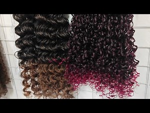 Synthetic silk wig production, mixed colors.