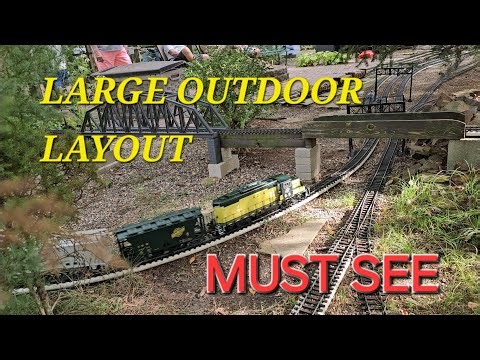 Must See Large G-scale Train Layout At Castle Trains