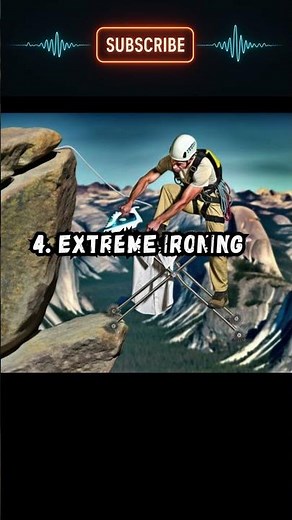Extreme Ironing? One of the 9 Craziest Sports in the World! 😱 #WeirdSports #ExtremeIroning #Shorts