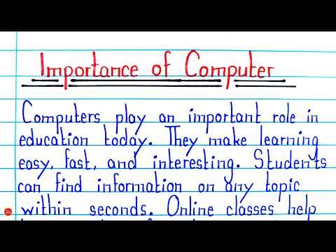 Importance of Computer in Education Essay in English | Best 10 Lines on Importance of Computer