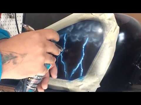 How to Airbrush LIGHTNING