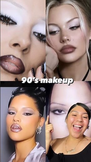 90s Inspired makeup 🤍 #90smakeup #makeuptutorial #90s #beauty