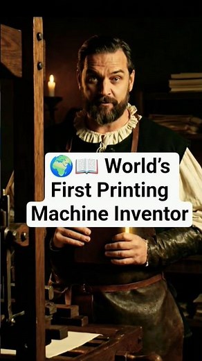 🌍📖 World’s First Printing Machine Inventor – Gutenberg!