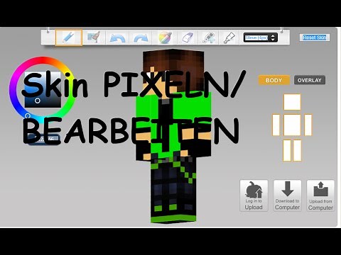 Skin Pixeln/downloaden/ändern/anpassen || Minecraft || [Deutsch]