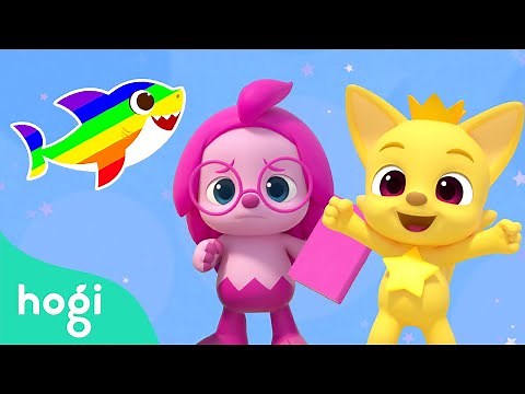Hogi and Baby Shark Learn Colors & Sing Along | +Compilation | Nursery Rhymes | Hogi Kids Song