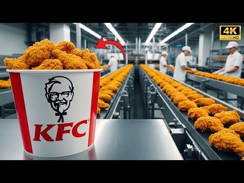 Inside the Production Line That Turns Chicken into Crispy KFC Fillets — It's Surreal!