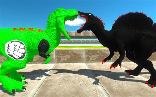 浩克霸王龙 vs 死侍霸王龙 vs 暗棘龙 - ARBS mod模组