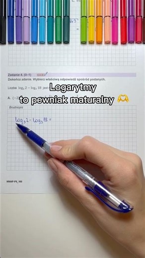 Task 4 August 2025 Matura exam in mathematics basic level CKE new formula logarithms