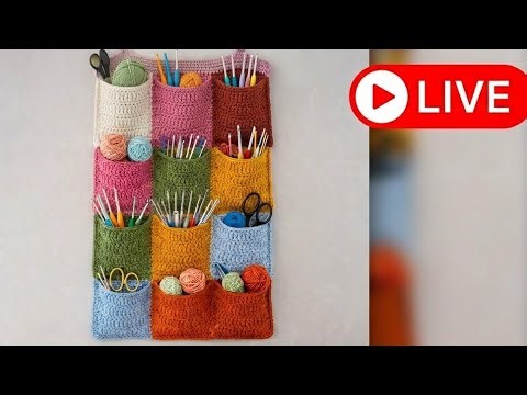DIY Crochet Wall Organizer: Keep Your Hooks & Yarn Neat! 🌈