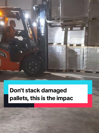 The Dangers of Stacking Damaged Pallets