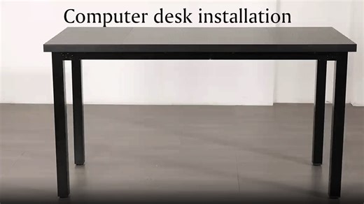 Watch Black computer desk installation on Amazon Live