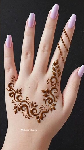 Easy Arabic Back Hand Mehndi Design for Beginners | Simple & Beautiful Henna Design 2026