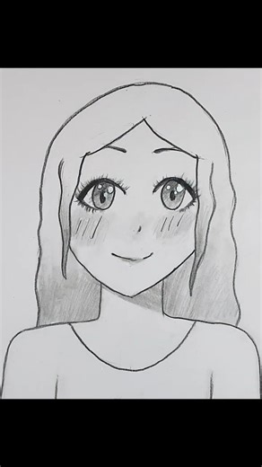 Easy Anime Drawing || Easy Drawing For Beginners shortvideo drawing