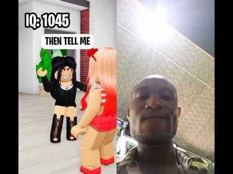 THE IDIOT WITH 1000 IQ😳😳 #roblox #funny #robloxstory #duet