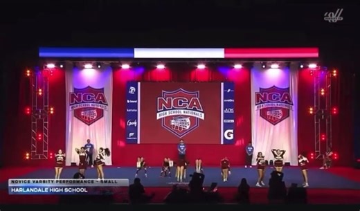 Your NCA National champions 🖤 #cheer #cheerstunts #cheerleading #highschoolcheer