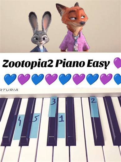 Zootopia 2 Piano Tutorial para Principiantes