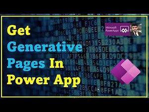create a generative page in power apps | complete guide