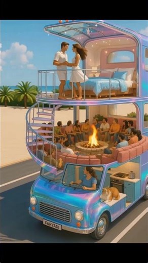 A Hyper-realistic Animation Of A Futuristic Multi-story ||AiWorldByFaryadi #aiworldbyfaryadi