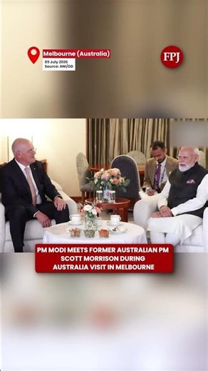 PM Modi Meets Former Australian PM Scott Morrison During Australia Visit In Melbourne