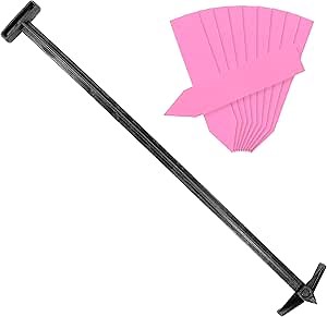 Dragon Unit Compost Aerator Tool - Manual Compost Turner/Mixer for Outdoor Compost Tumbler Bins - Lightweight, Weather Resistant & Easy to Use Gardening Tools - Complete with 10 Plant Labels, black