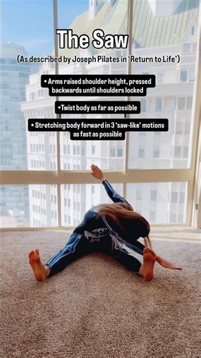 The Saw | Classical Joseph Pilates Mat Exercise 11 #contrology #pilates