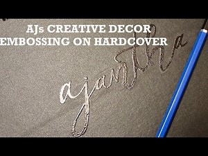 Embossing on Hardcover