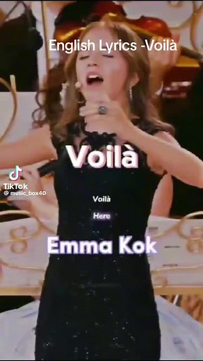 Voilà Lyrics English Translation | Emma Kok - Barbara Pravi