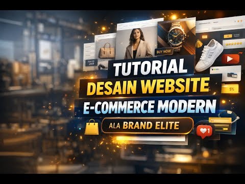 Tutorial Desain Website E Commerce Modern ala Brand Elite