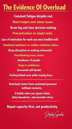 “The Evidence Of Overload”Why People Shut Down Before They Break. #healingjourney #fyp